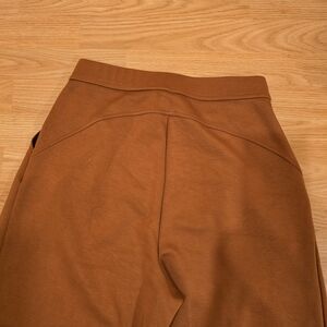 HALARA Wide-leg Burnt Orange Pleated Pants Office Business Casual Stretch Comfy